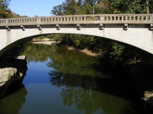 The current bridge next to Narrows Covered Bridge