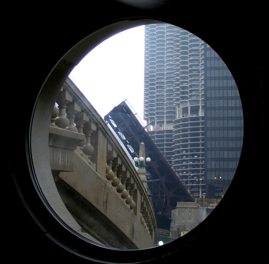 Looking west from the bridgehouse toward the Marina Towers.