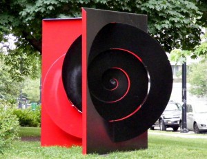 Public art near the conservatory