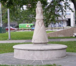 Bench near the chess pavilion