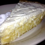 Lemon cream — Tootie's Pie Company, Frisco, Texas (9/28/12) 7 (Shared with Michayla White. A good piece of pie, but a little to mellow to be excellent. I like my citrus with some zest.)