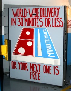 On the bunker door
