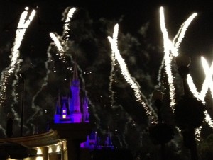 Fireworks and Cinderella's Castle