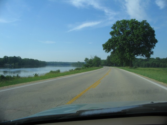 Route 2 between Byron and Oregon, Illinois
