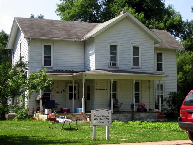 Reagan's boyhood home