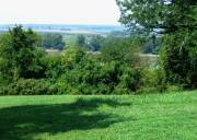 The hill up which the Confederates rolled the hemp bales.
